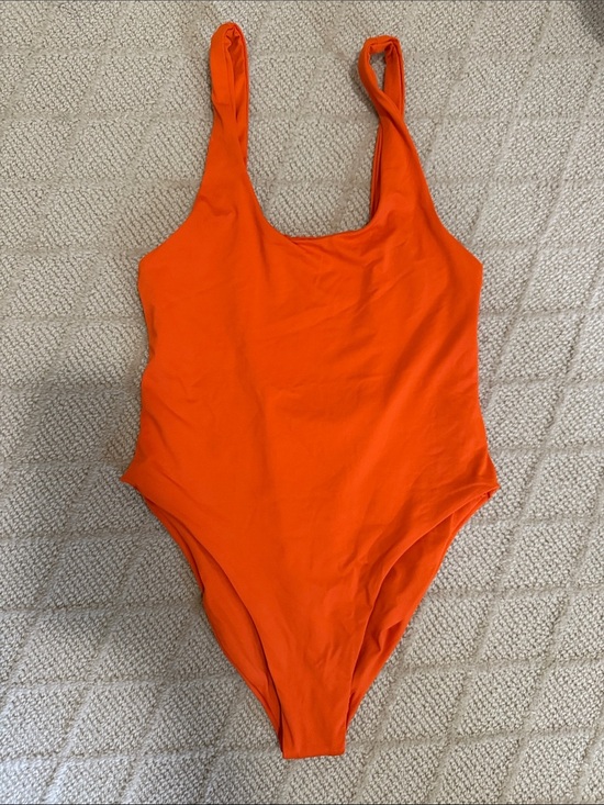 Toast Swim Other - Toast Swim Solid Orange One-Piece Swimsuit S Small new bathing suit